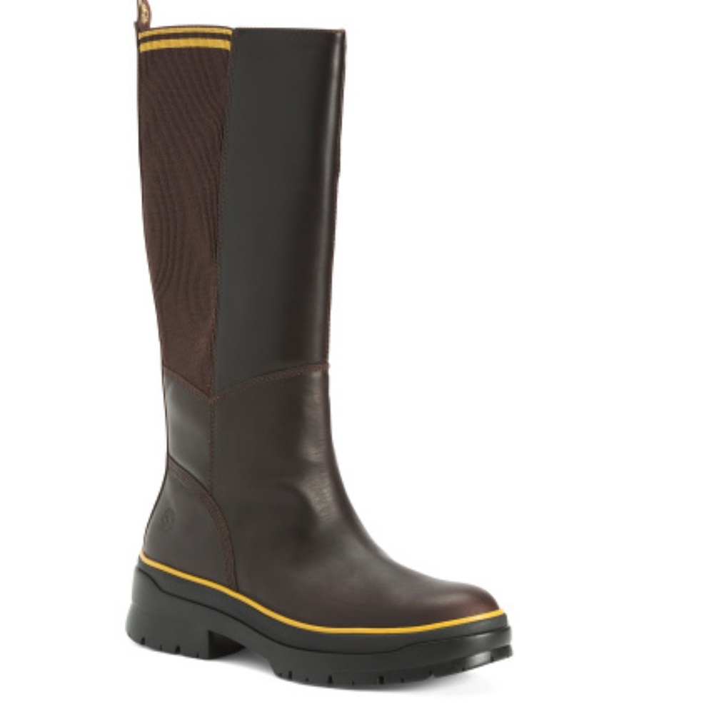 BRAND NEW TIMBERLAND WATERPROOF TALL BOOTS SIZE 8 BROWN